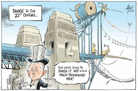 "Bridge to the 21st Century" by Canberra Times Cartoonist David Pope